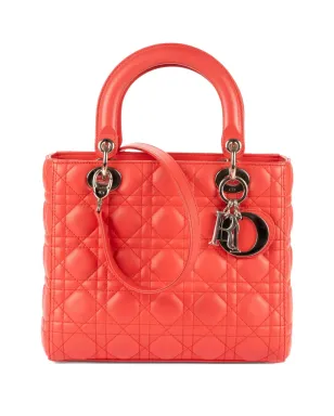 Christian Dior ビンテージ Lady Dior トートバッグ - ピンク - サムネイル1