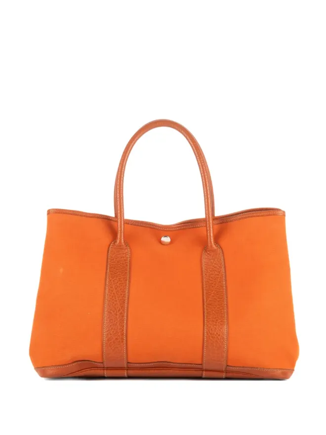 Hermès Pre-Owned Hermès Pre-Owned 革トリム トートバッグ - オレンジの商品画像