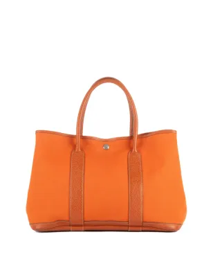 Hermès Pre-Owned 革トリム トートバッグ - オレンジ - サムネイル2