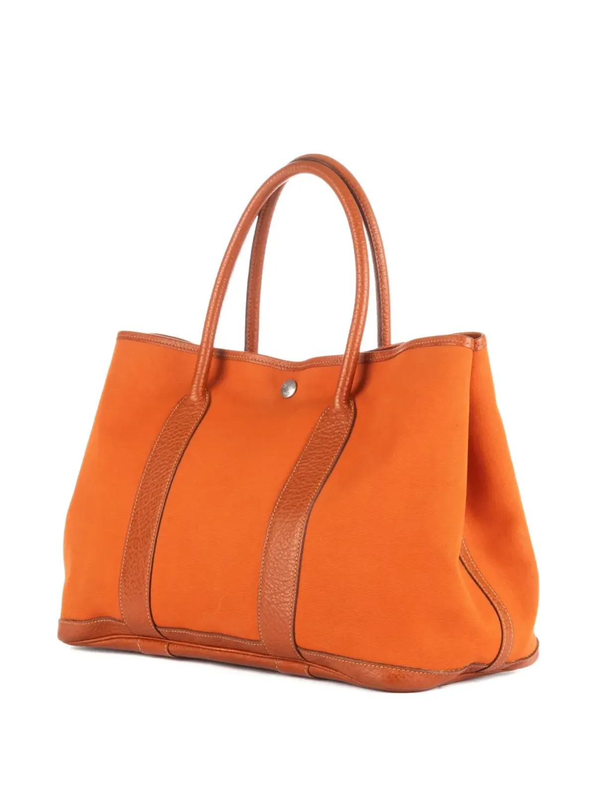 Hermès Pre-Owned 革トリム トートバッグ - オレンジ - 画像3