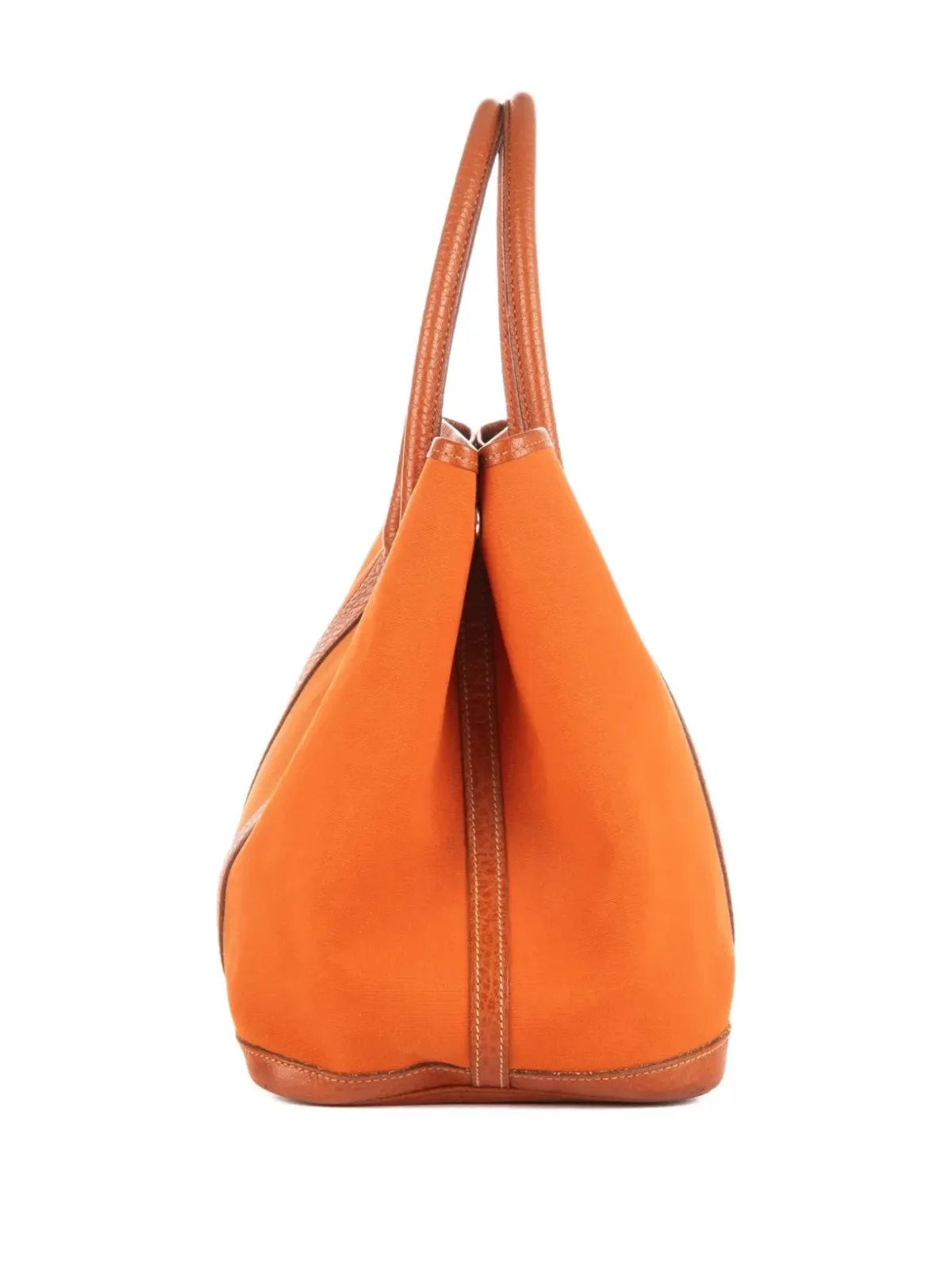 Hermès Pre-Owned 革トリム トートバッグ - オレンジ - 画像4