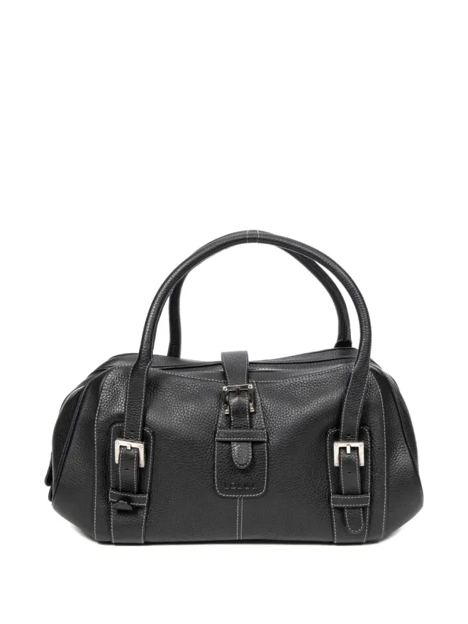 Loewe Pre-Owned Loewe ビンテージ バックル付きレザー バッグ - ブラックの商品画像