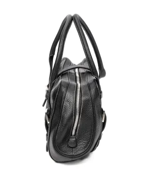 Loewe ビンテージ バックル付きレザー バッグ - ブラック - サムネイル5