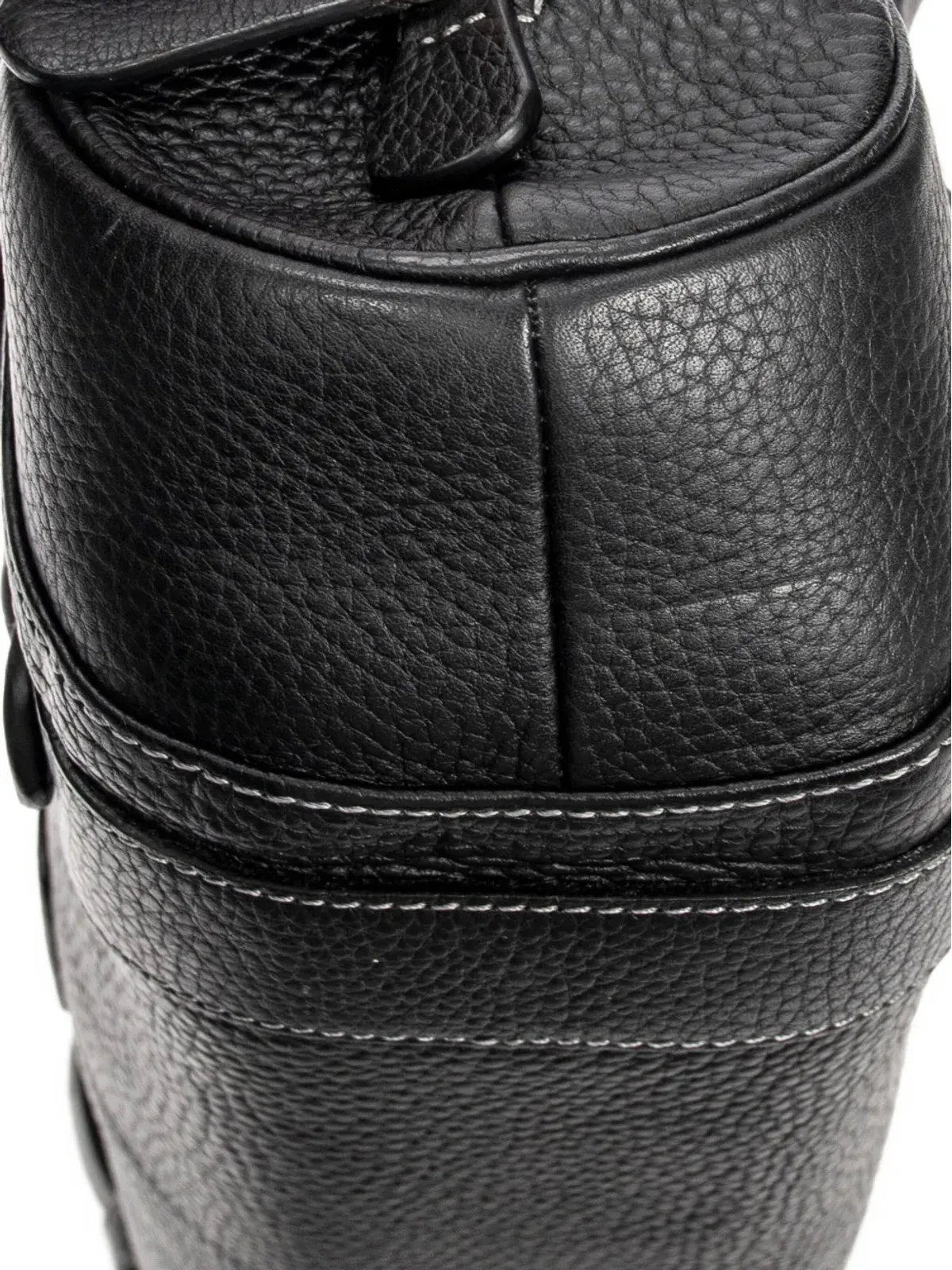 Loewe ビンテージ バックル付きレザー バッグ - ブラック - 画像4