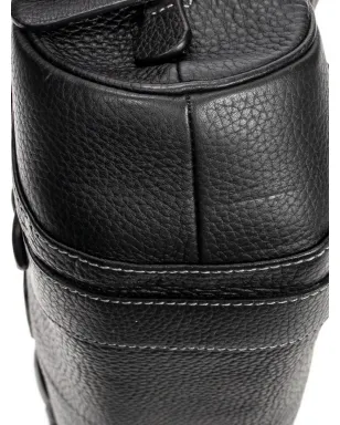 Loewe ビンテージ バックル付きレザー バッグ - ブラック - サムネイル4