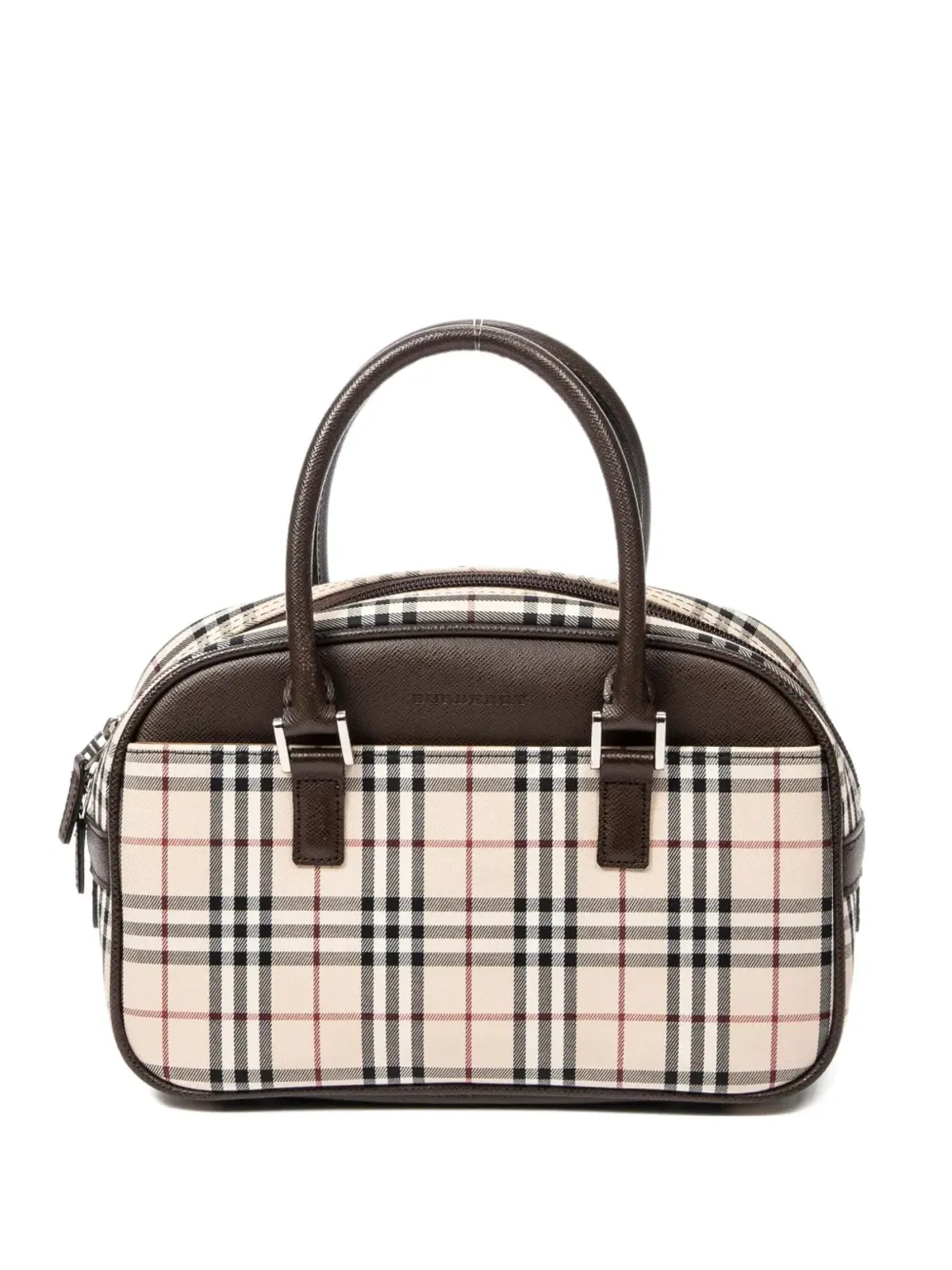 Burberry Pre-Owned チェック柄トートバッグ - 画像1