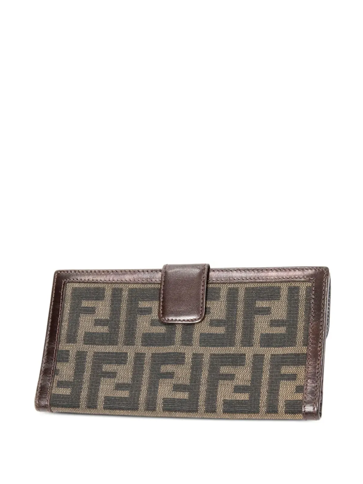 Fendi ビンテージ Zucca ビーフォールドウォレット - ブラウン - 画像2