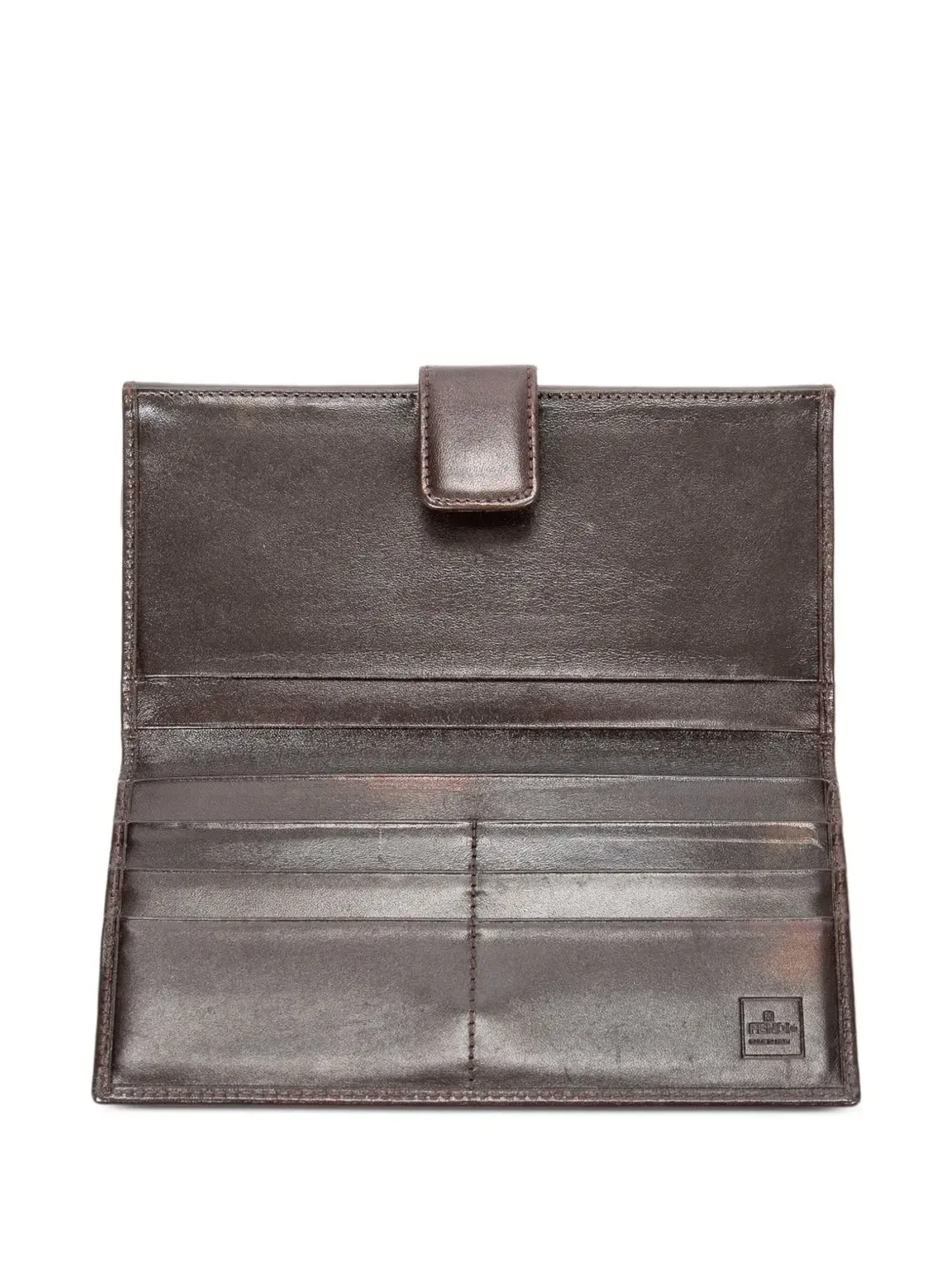 Fendi ビンテージ Zucca ビーフォールドウォレット - ブラウン - 画像3