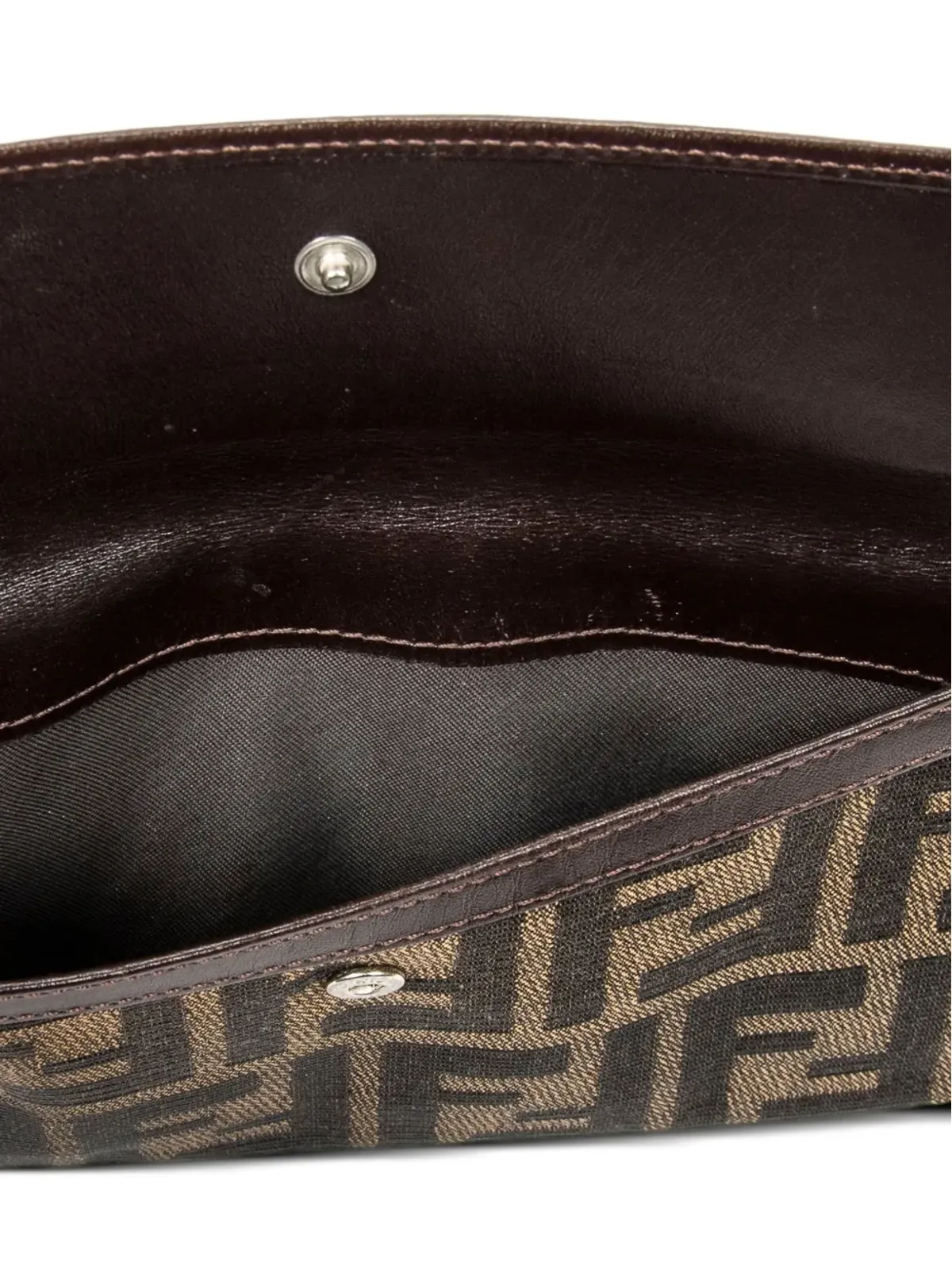 Fendi ビンテージ Zucca ビーフォールドウォレット - ブラウン - 画像4