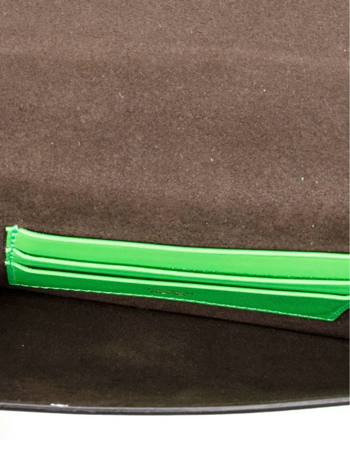 Fendi Pre-Owned ロゴプレートショルダーバッグ - Green - 画像4