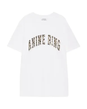ANINE BING Walker レオパード柄 ロゴ Tシャツ - サムネイル1