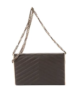 Saint Laurent Pre-Owned レザー ショルダーバッグ - Grey - サムネイル2