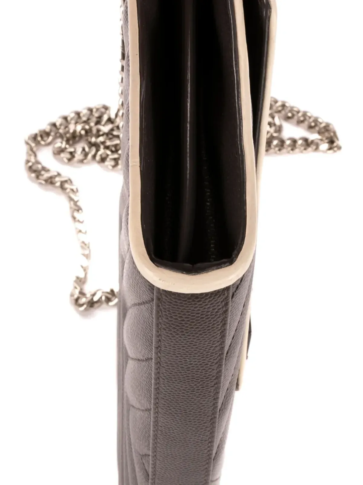Saint Laurent Pre-Owned レザー ショルダーバッグ - Grey - 画像4