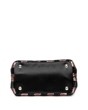 Prada ビンテージ 2000 Spangle Canapa ハンドバッグ - ブラック - サムネイル5
