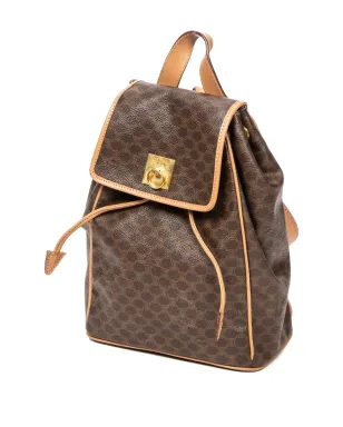 Celine Pre-Owned マカダムプリント ドローストリング バックパック - サムネイル2