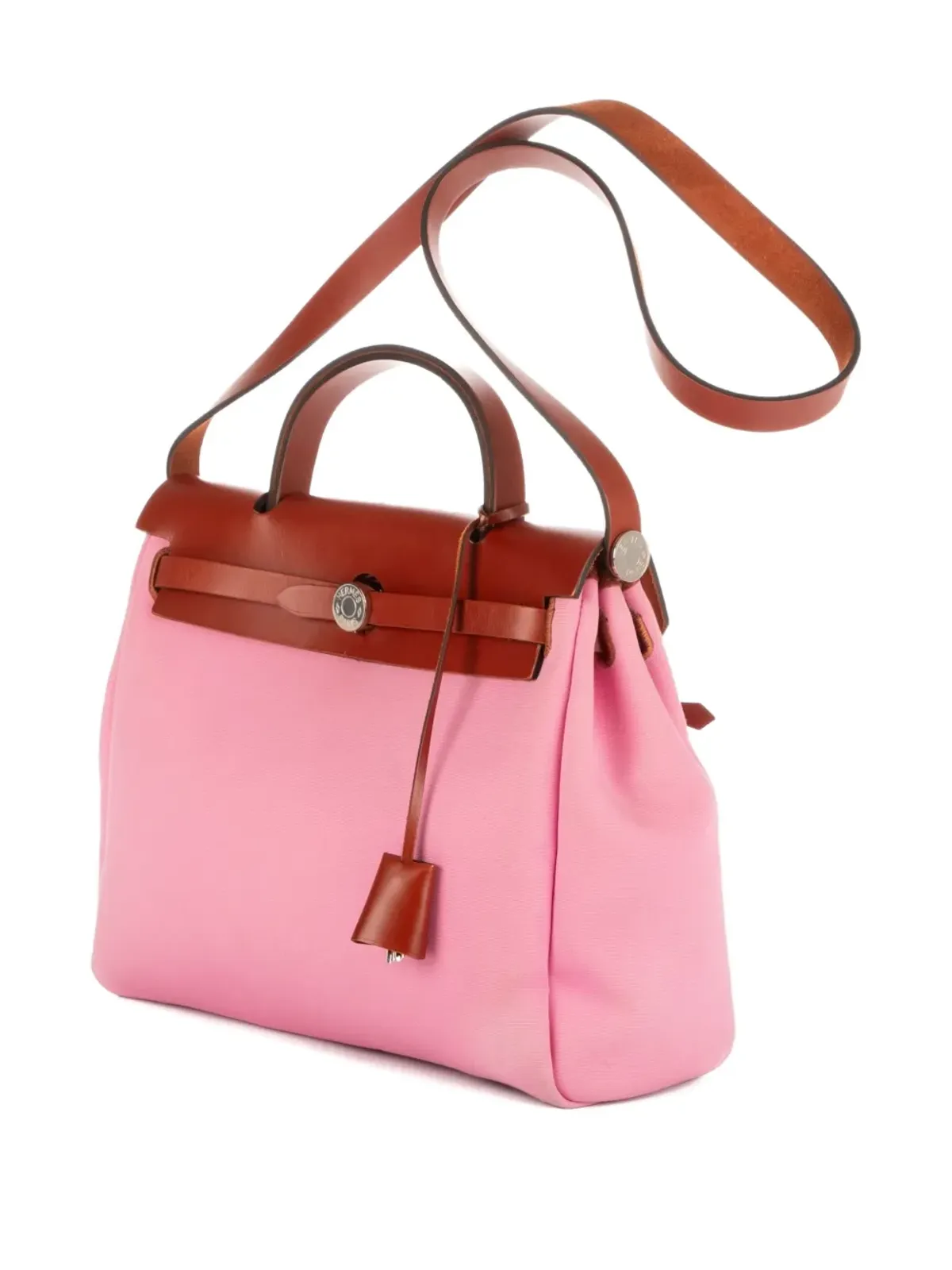 Hermès Pre-Owned レザー トリム ショルダーバッグ - 画像3