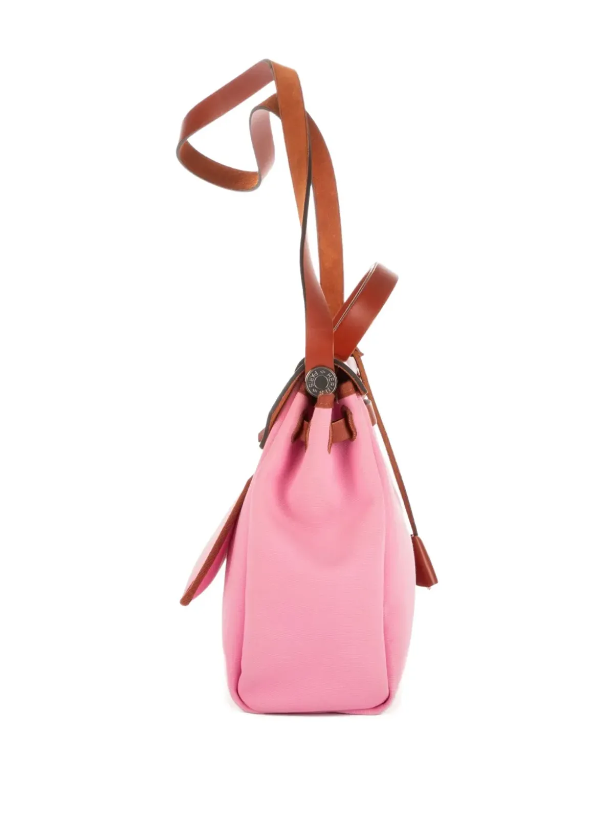 Hermès Pre-Owned レザー トリム ショルダーバッグ - 画像4