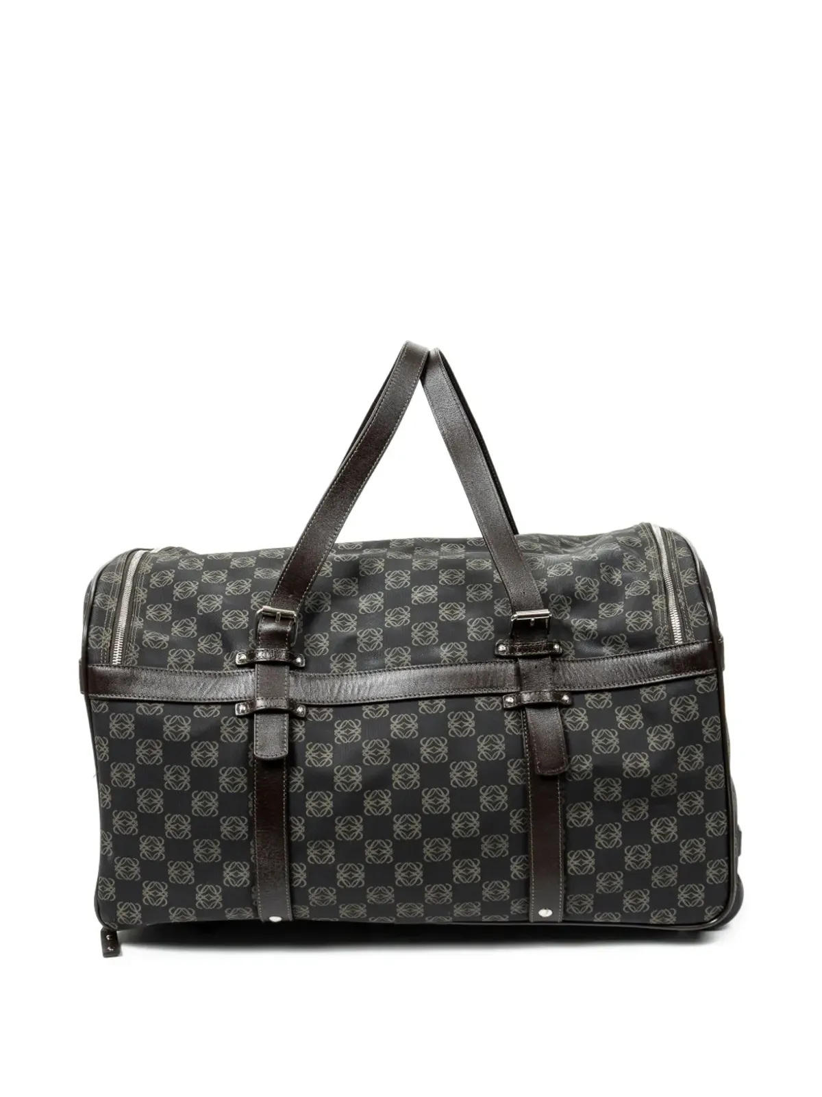 Loewe ビンテージ アナグラムプリント ダッフルバッグ - ブラック - 画像2