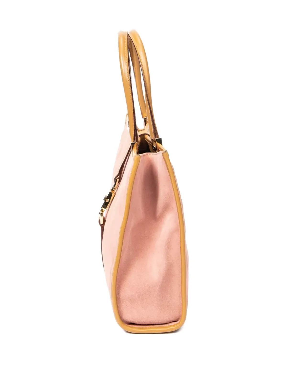 Gucci Pre-Owned 2000年代 スエード・レザー トリム トートバッグ - 画像5