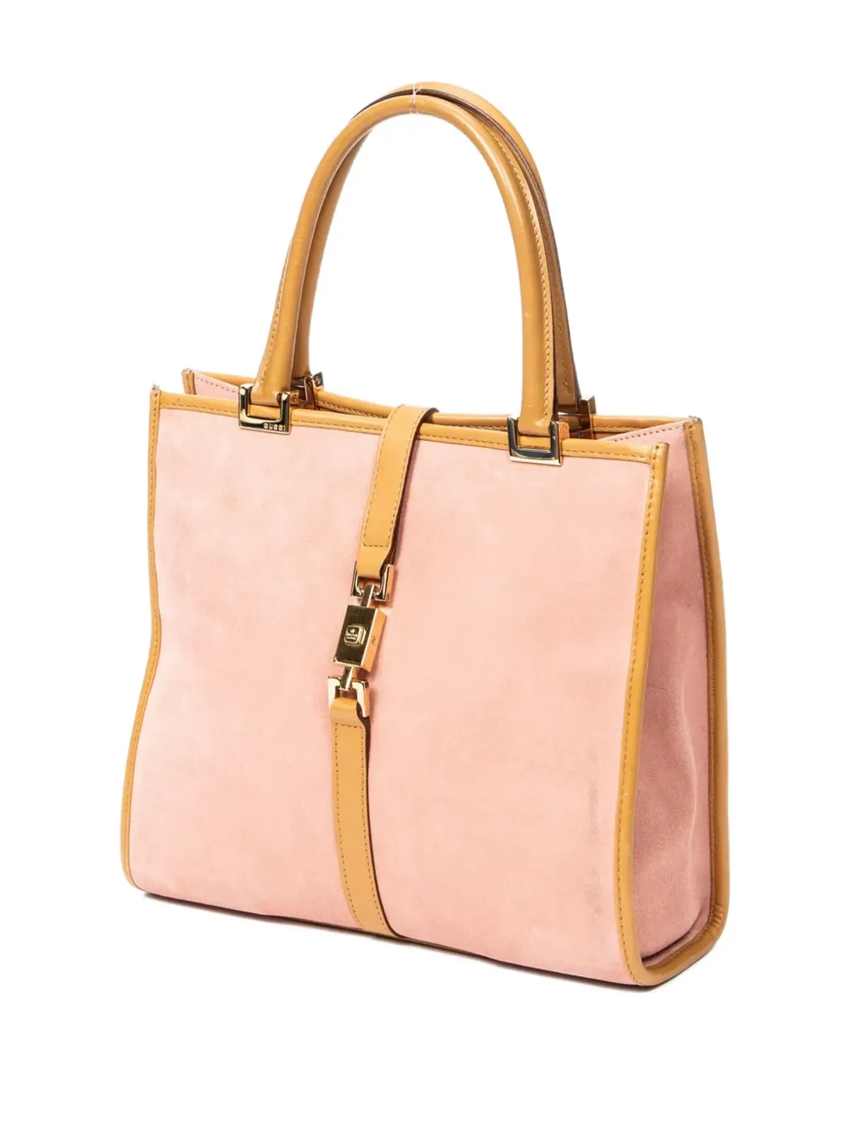 Gucci Pre-Owned 2000年代 スエード・レザー トリム トートバッグ - 画像3