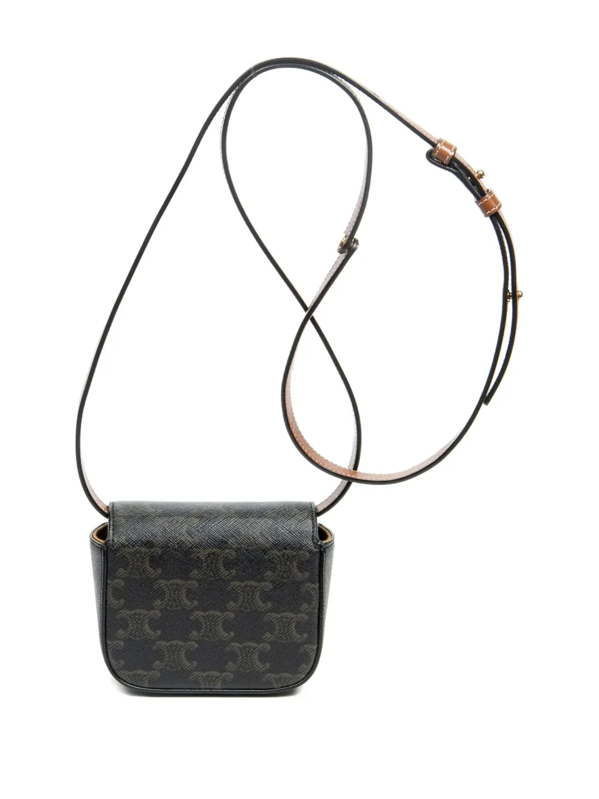 Celine ビンテージ ミニ トリオンプ モノグラム クロスボディバッグ - ブラック - 画像2
