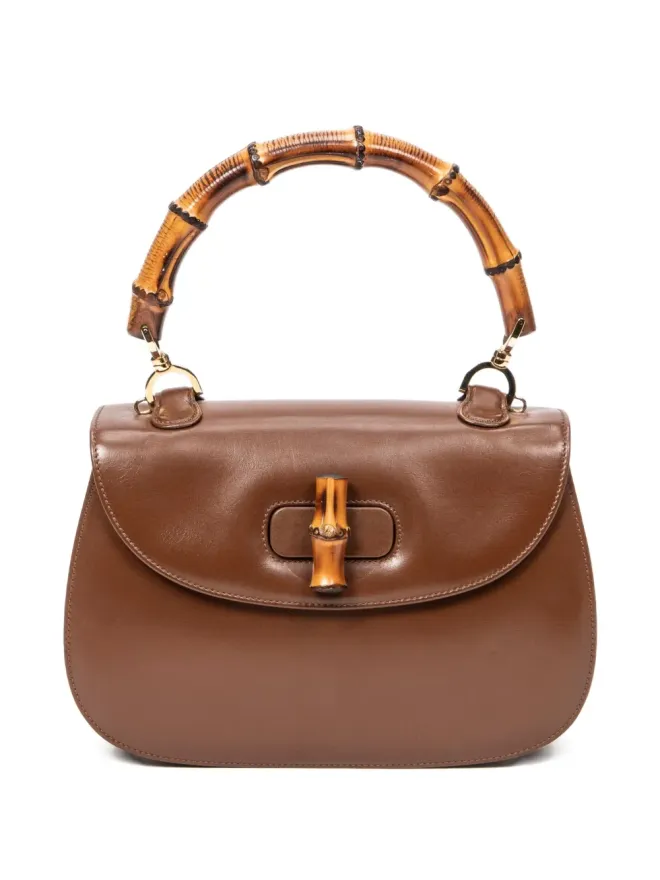 Gucci Pre-Owned Gucci Pre-Owned 1970s バンブーハンドル・トップハンドバッグの商品画像