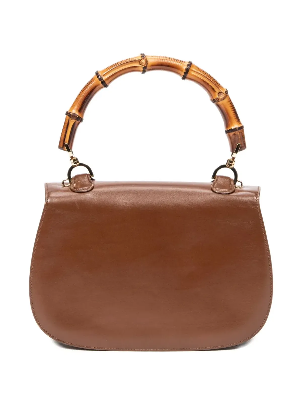 Gucci Pre-Owned 1970s バンブーハンドル・トップハンドバッグ - 画像2