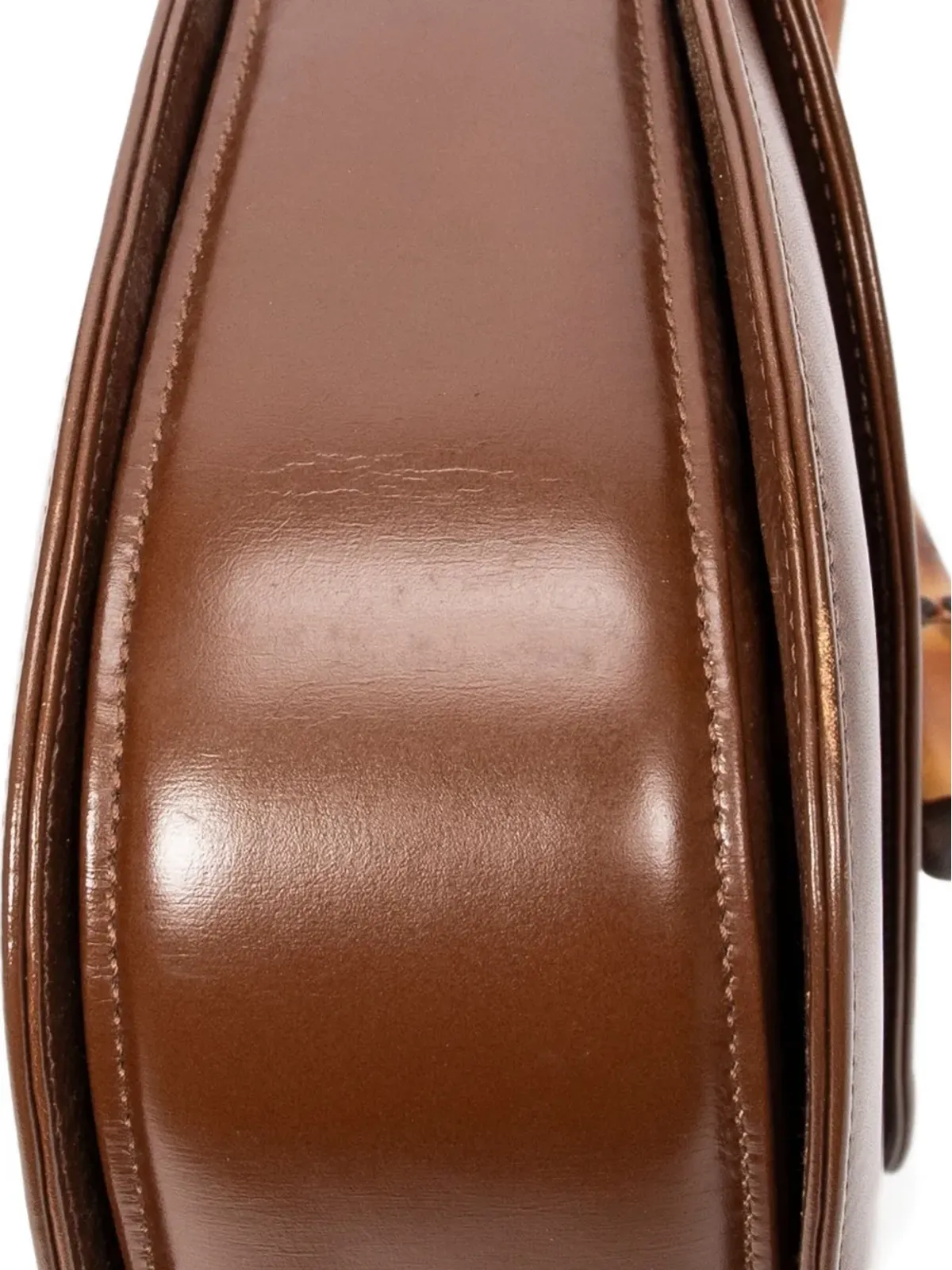 Gucci Pre-Owned 1970s バンブーハンドル・トップハンドバッグ - 画像4