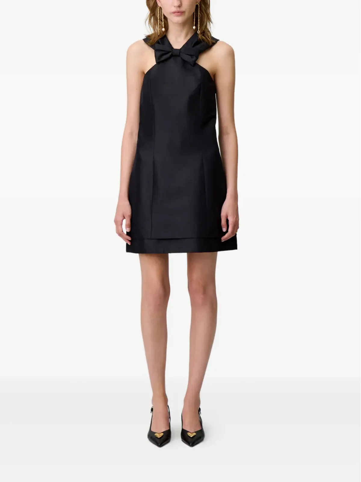 Claudie Pierlot ボウディテール ホルターネック ミニドレス - 画像2