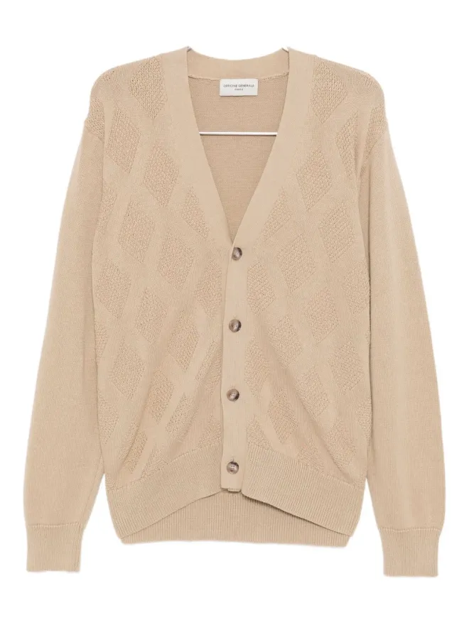 Officine Generale Officine Generale MILES コットンカーディガンの商品画像