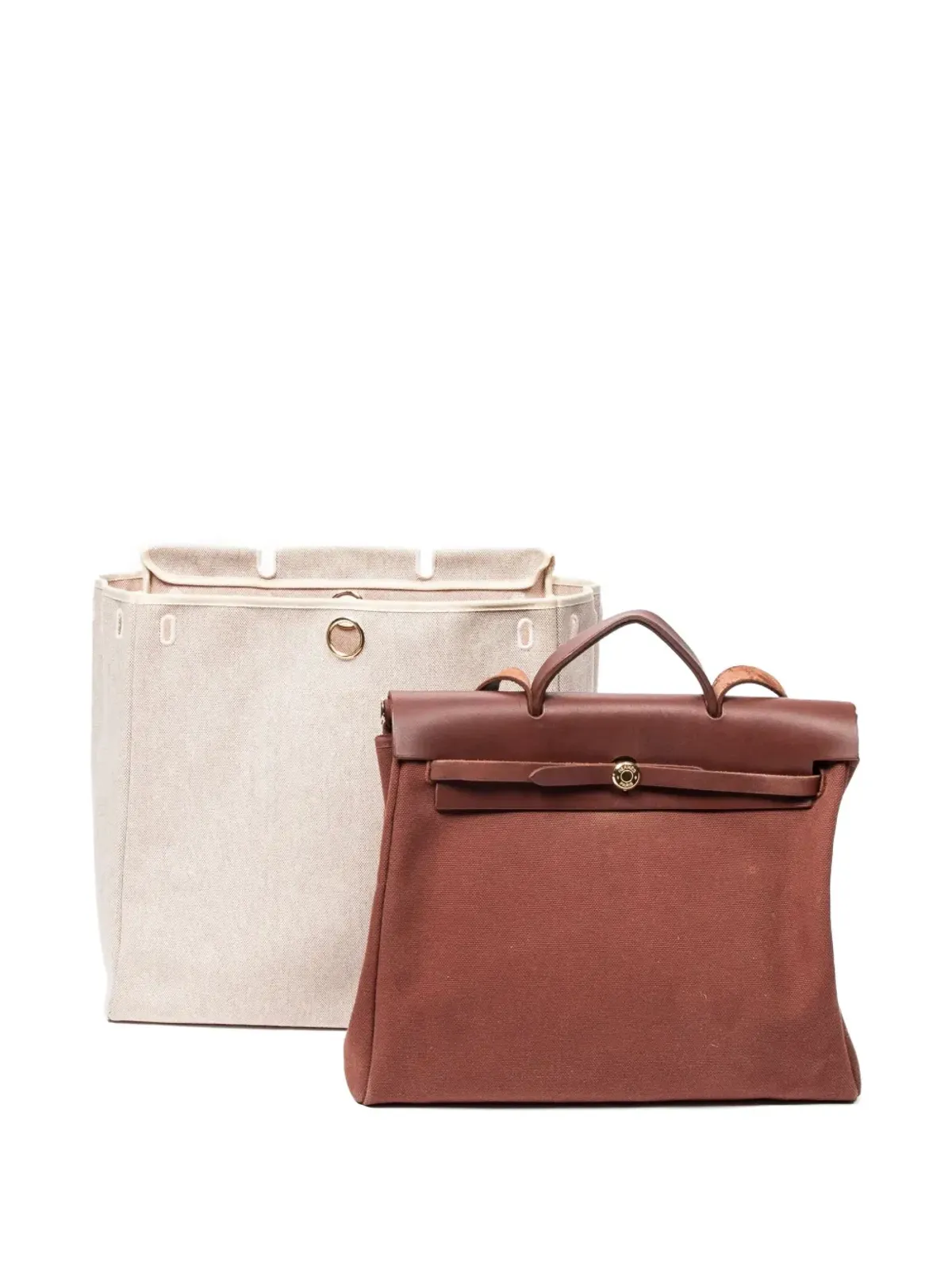 Hermès Pre-Owned レザー・トリム ショルダーバッグ - 画像4