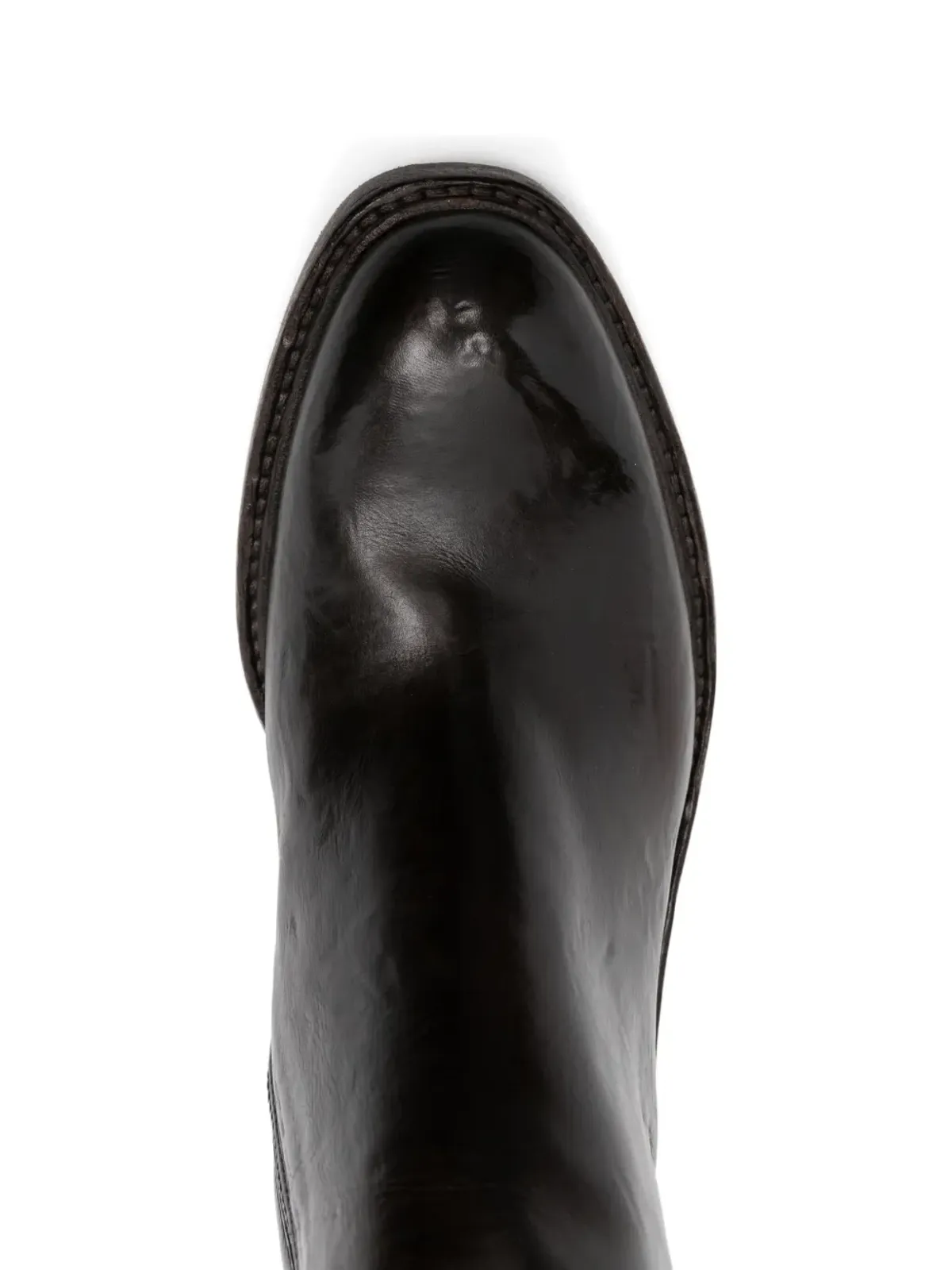 KING TARTUFOLI レザー ジップ付き アンクルブーツ - Brown - 画像4