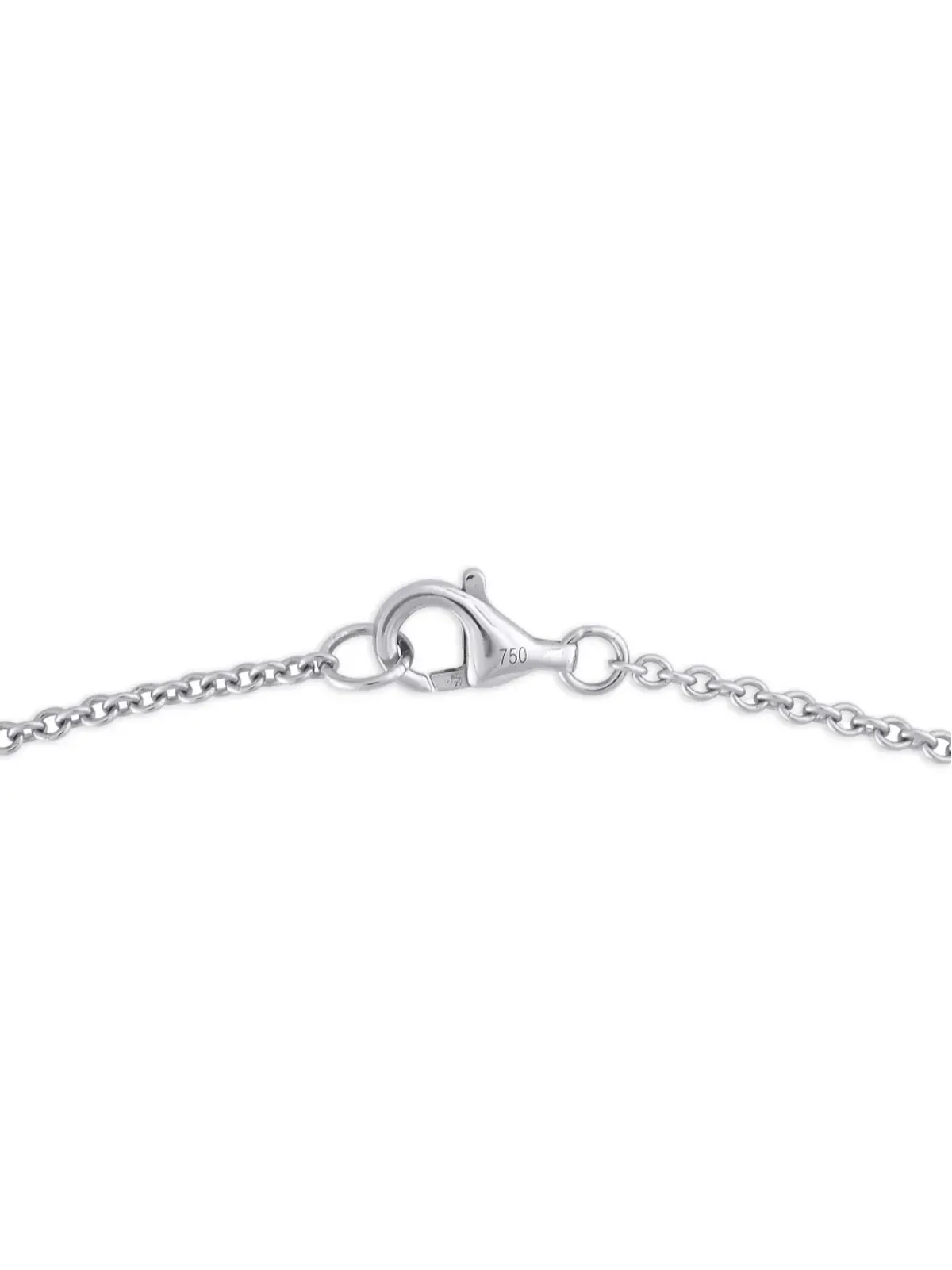 LB Exclusive 18kt white gold heart diamond necklace - Silver - 画像4