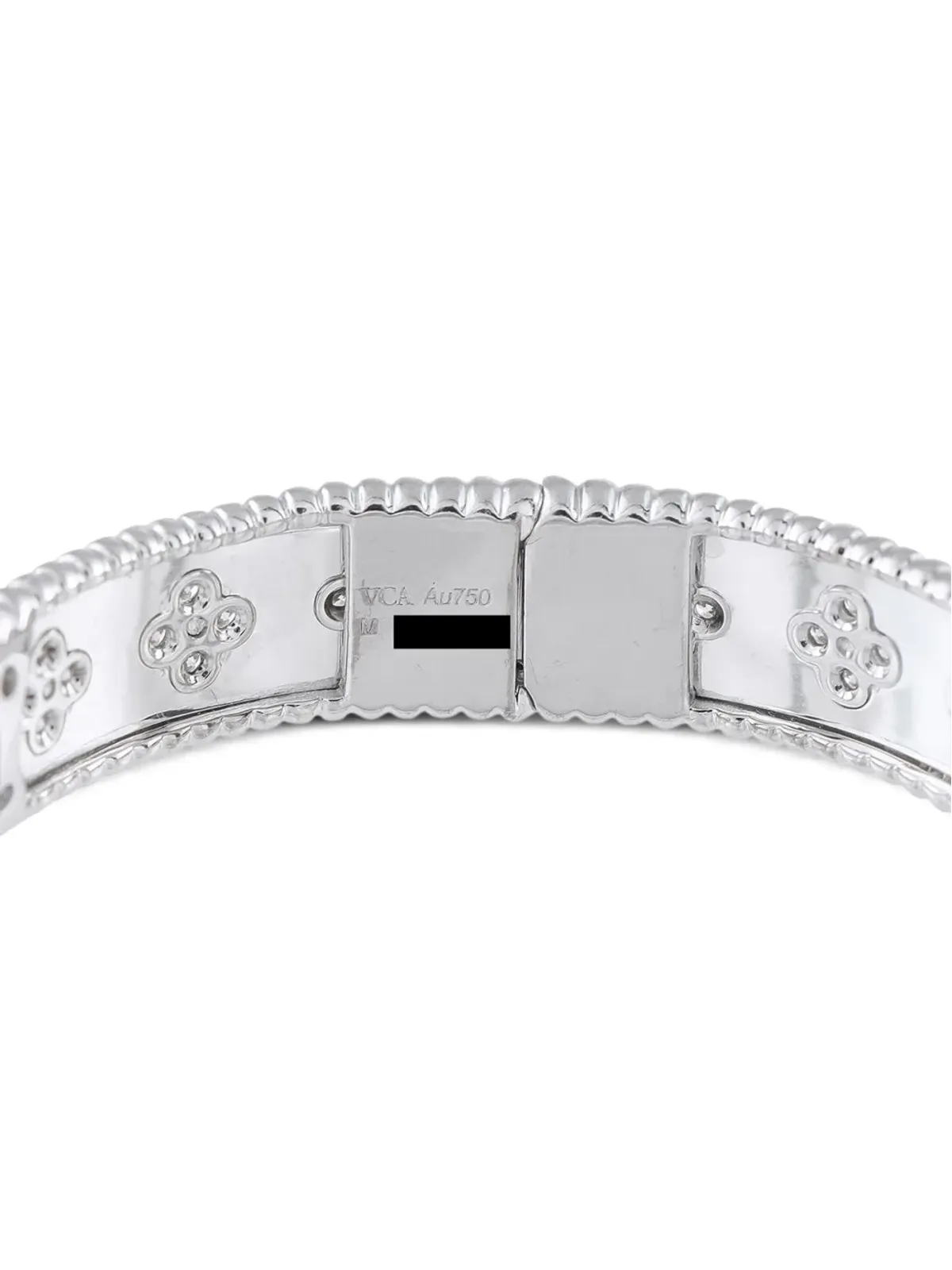Van Cleef & Arpels Pre-Owned 18Kホワイトゴールド ダイヤモンド ブレスレット（シルバー） - 画像2