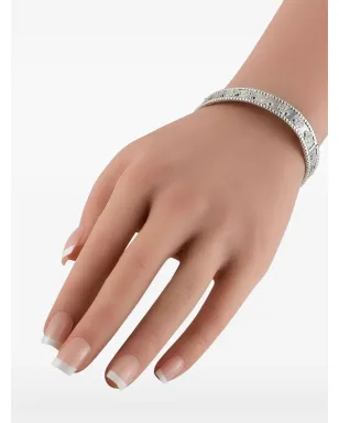 Van Cleef & Arpels Pre-Owned 18Kホワイトゴールド ダイヤモンド ブレスレット（シルバー） - サムネイル4
