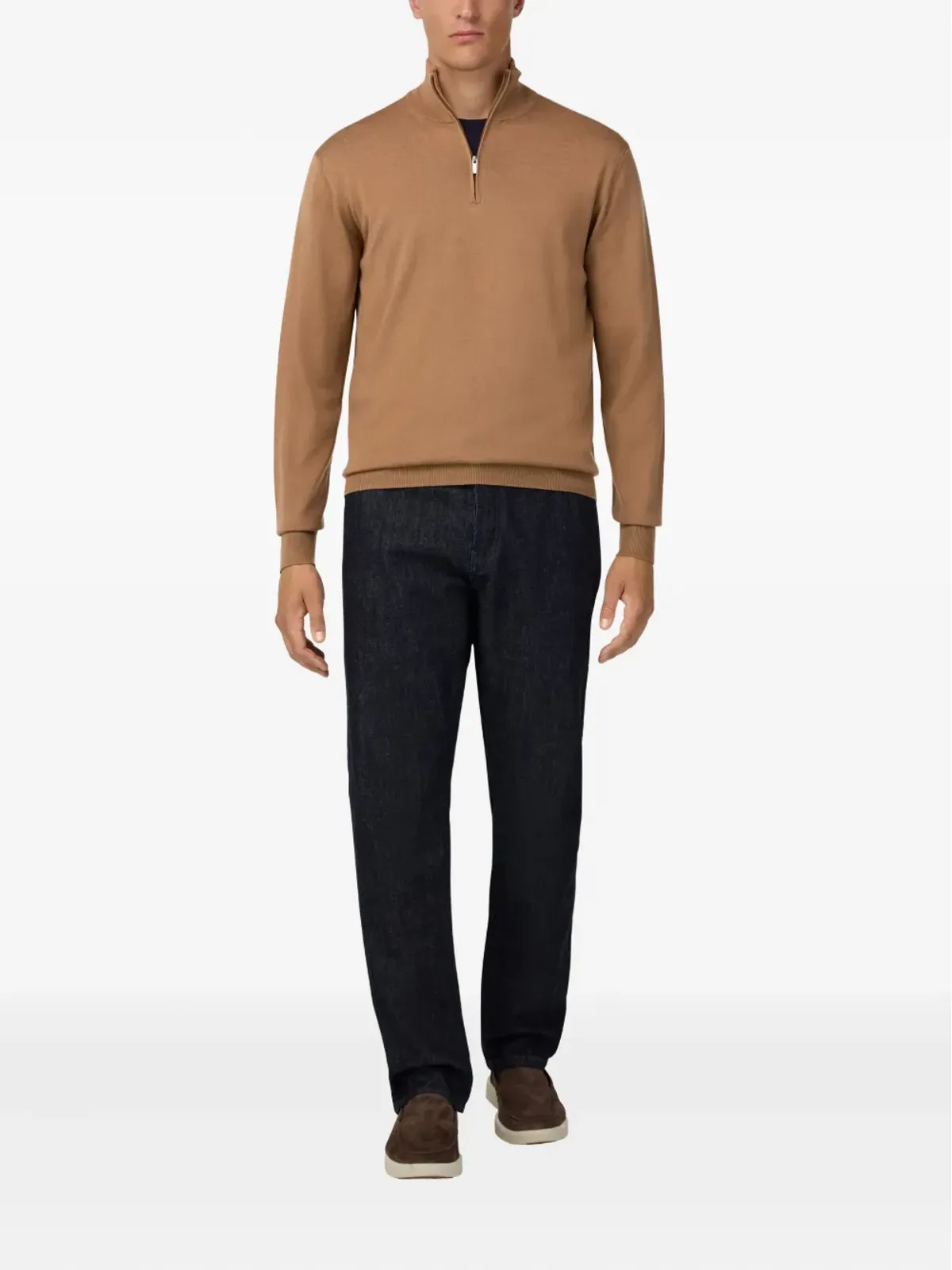 Boggi Milano ハーフジップ メリノウールセーター - 画像2