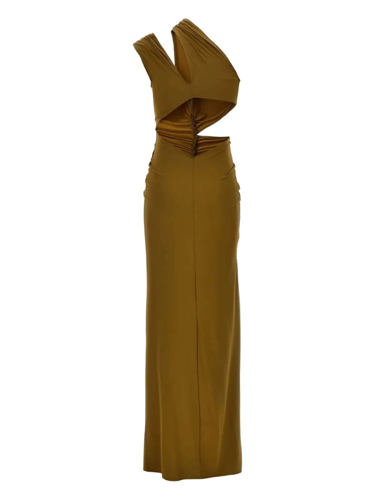 Atlein cut-out draped maxi dress - Green - 画像2