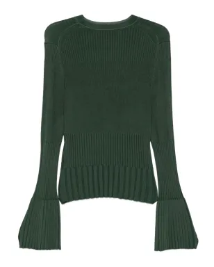 ZIMMERMANN リブ編みベルスリーブセーター - サムネイル2