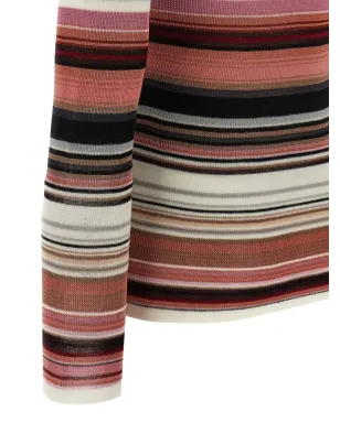Missoni ストライプ柄タートルネックセーター - ピンク - サムネイル4
