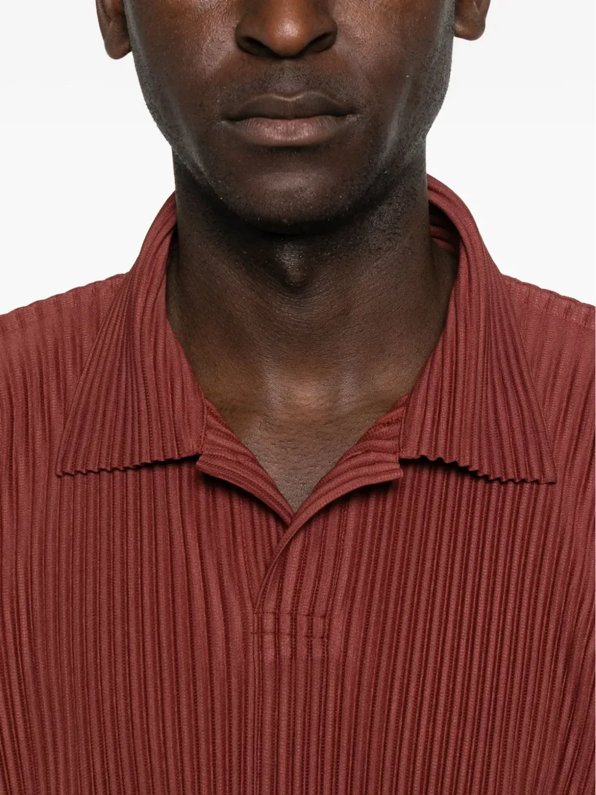 Homme Plissé Issey Miyake プリーツ長袖ポロシャツ - 画像5
