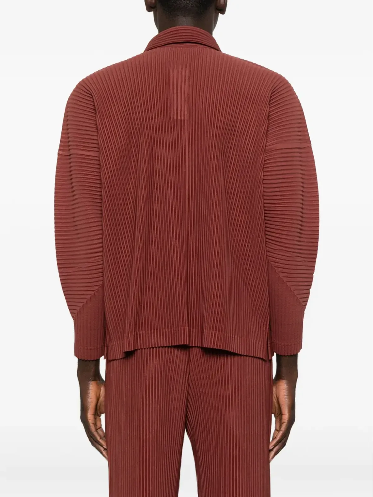 Homme Plissé Issey Miyake プリーツ長袖ポロシャツ - 画像4