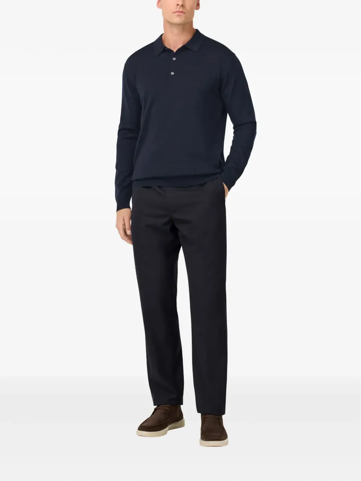 Boggi Milano ウールポロシャツ - 画像2