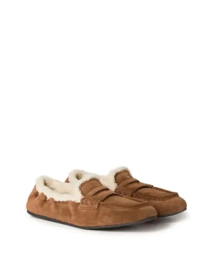 Miu Miu logo-detail suede loafers - Brown - サムネイル2