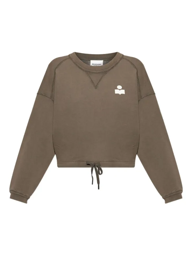 MARANT ÉTOILE MARANT ÉTOILE ロゴプリント ドローストリングヘム スウェットシャツの商品画像