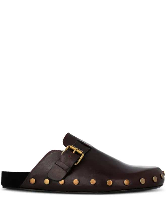 Isabel Marant ISABEL MARANT バックル留めスタッズ付きスリップオン - レッドの商品画像