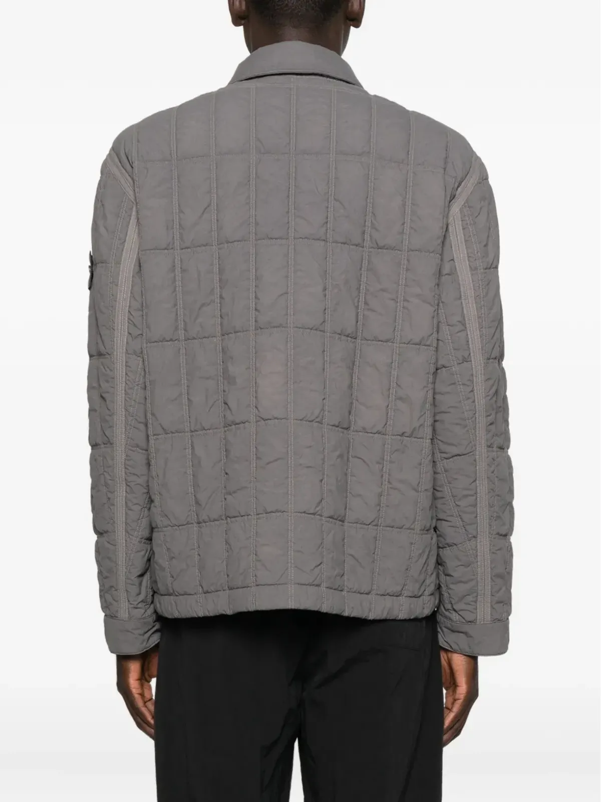 Stone Island グレーのキルテッドジャケット - 画像4
