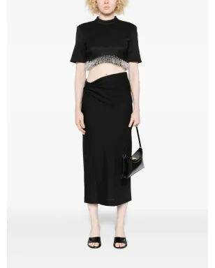 Alberta Ferretti ドレープディテール ミディスカート - サムネイル2