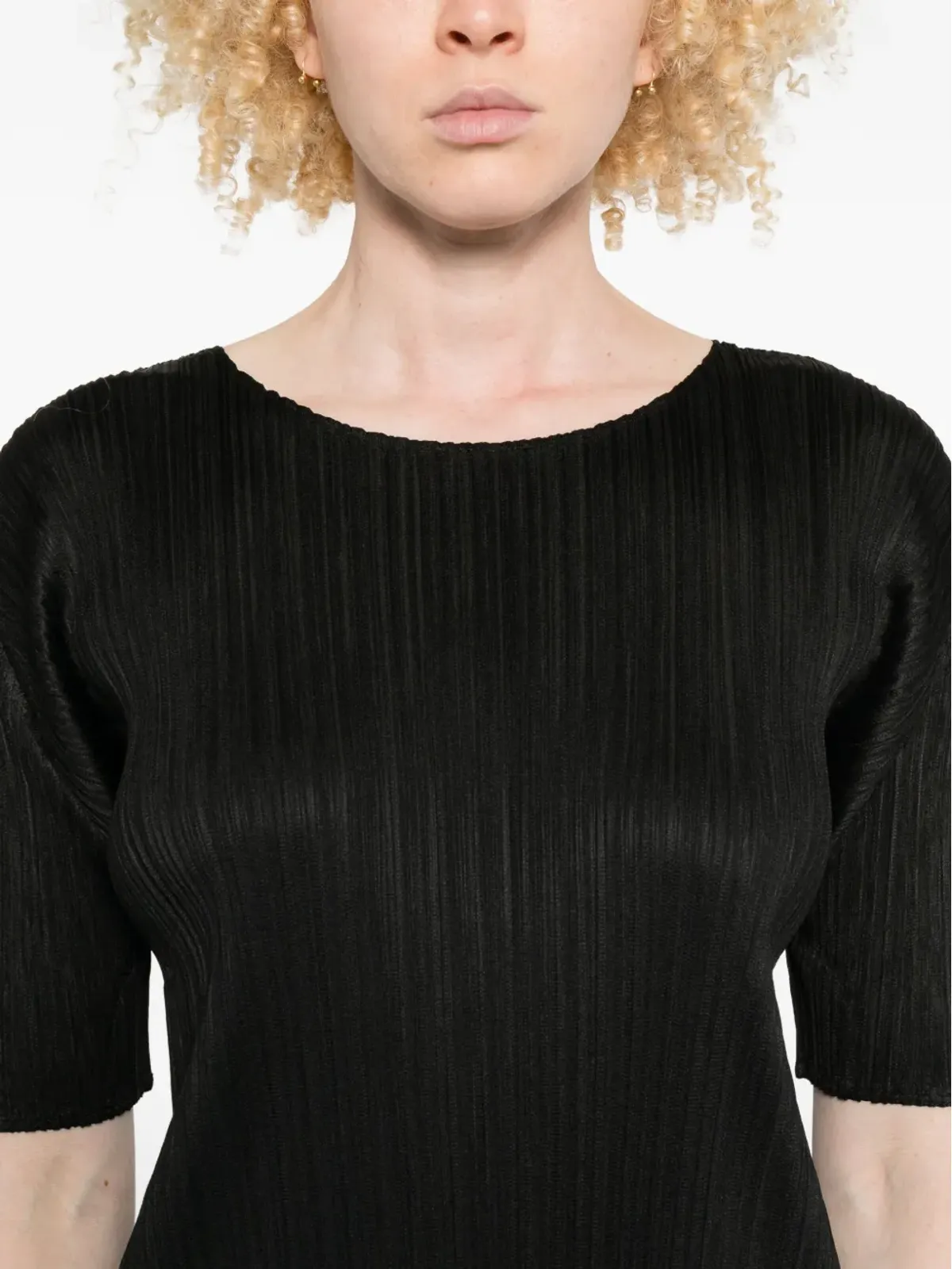 Pleats Please Issey Miyake Monthly Colors: August pleated midi dress - Black - 画像5