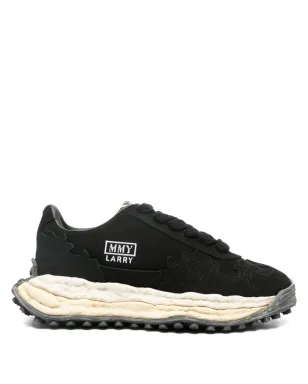 Maison MIHARA YASUHIRO Larry OG スエード ローカットスニーカー - ブラック - サムネイル1