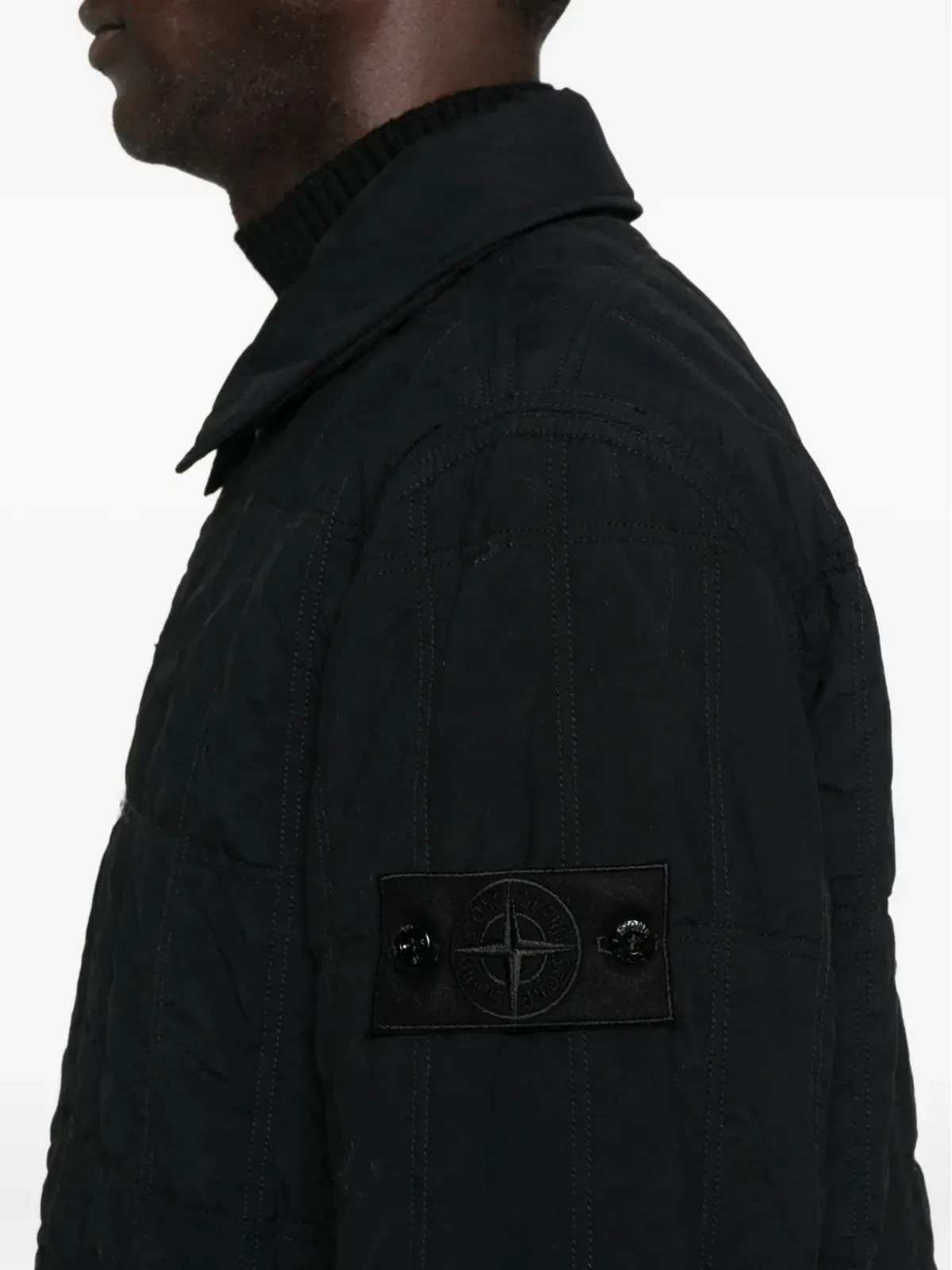 Stone Island キルティングパネルドジャケット - 画像5